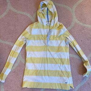 Vineyard vines yellow and white strip long sleeve